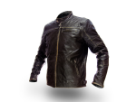Pánská Kožená Bunda Classic Brown Brixton Černá Velikost: 7XL