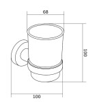 MEXEN - Remo sklenka, chrom 7050738-00