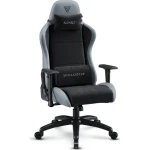 SENSE7 Spellcaster FUKU XL PU černo-šedá / Herní židle / Alcantara / nastavitelná / pojezdová kolečka / nosnost 160 kg (5902659845184)