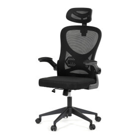 Kancelářská židle, houpací mechanismus, černá, KA-K2021 BK