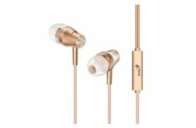 GENIUS sluchátka HS-M360 zlatá / s mikrofonem / 4pin 3.5mm jack (31710008404)