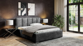 FRONTI Postel MODEL 08 200x200 šedá - EUREKA 2133