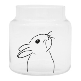 Eulenschnitt Skleněná váza Medium Rabbit, čirá barva, sklo
