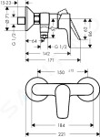 HANSGROHE - Talis E Sprchová baterie, matná černá 71760670