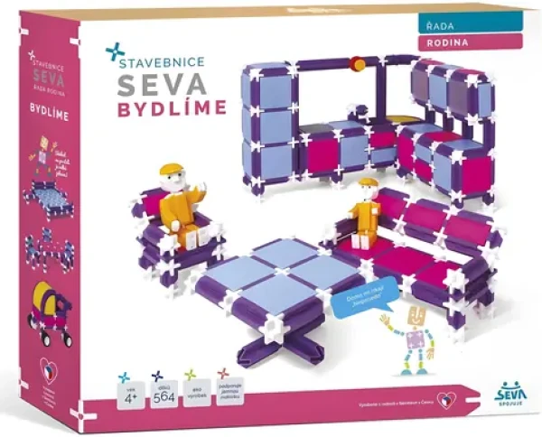 TEDDIES Stavebnice SEVA RODINA Bydlíme