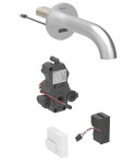 GEBERIT - Piave Elektronický umyvadlový ventil pod omítku, síťové napájení, easy to clean, kartáčovaná nerez 116.261.SN.1