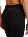 Dámské merino kraťasy ICEBREAKER Wmns Seamless Rib 8 High Rise Shorts, Black velikost: XL