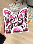 Mandala Papillon dekorace na stůl Barva: Hnědá, Rozměr (cm): 11,5 x 11,5, Druh: Kartonová