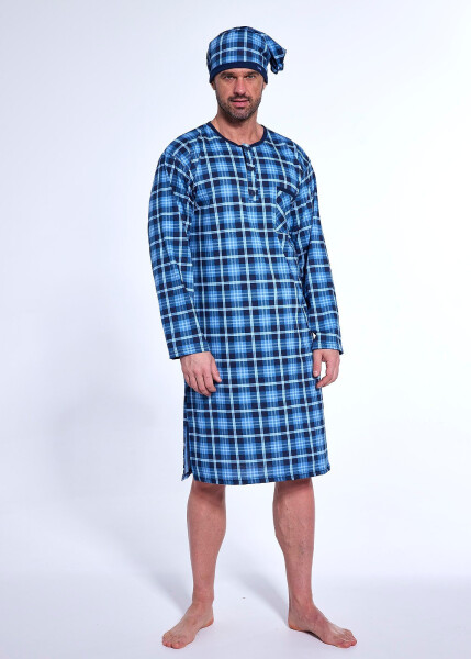 Pánská košile Cornette 110/31 long/r 3XL-5XL tmavě modrá 5XL