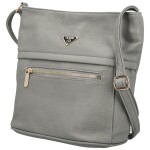 Stylová dámská koženková crossbody kabelka Isména, šedá