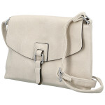 Trendy dámská koženková crossbody kabelka Derika, krémová