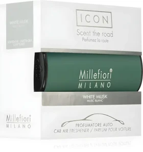 Millefiori White Musk / Vůně do auta / klip do ventilace / výdrž až 3 měsíce (18CART5)