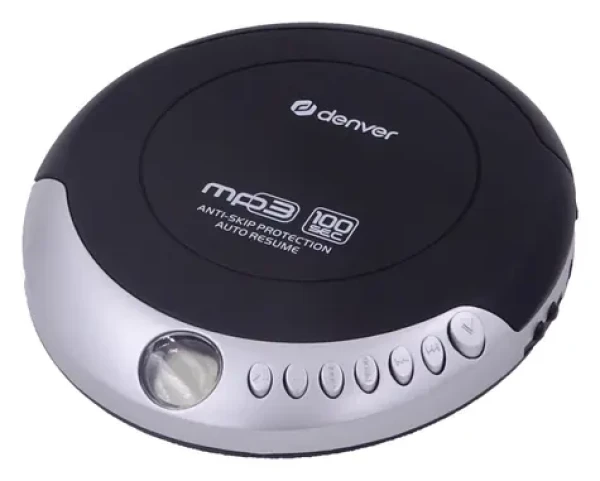 Denver DMP-391 černá / Přenosný CD přehrávač / MP3 / 2x AA (111181100100)
