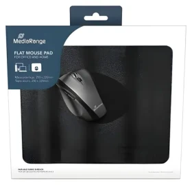 MediaRange podložka pod myš 250x220 mm černá / Podložka pod myš / tloušťka 3 mm / protiskluzový podklad (MROS253)