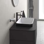 DURAVIT - Happy D.2 Plus Umyvadlová mísa zápustná, 60x40 cm, bez přepadu, WonderGliss, bílá/antracit mat 23596061001