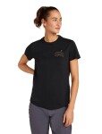 ICEBREAKER W 125 Cool-Lite Sphere SS Tee Across, Black velikost: XS