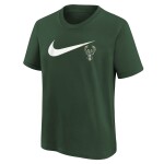Nike Dětské tričko Milwaukee Bucks NBA Swoosh Logo T-Shirt Zelená (YOUTH)