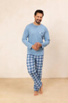 Pyžamo Regina 488 long/r M-XL Z25/26 pánské tmavě modrá L
