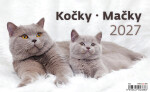 Stolní kalendář 2027 Helma Kočky