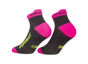 Dynafit Trail Short běžecké ponožky Black Out/Pink Glo vel. 35-38