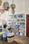 HAY Župan Waffle Dusty Blue, modrá barva, textil