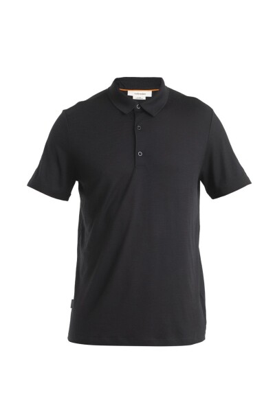 ICEBREAKER Mens Merino 150 Tech Lite III SS Polo, Black velikost: XXL