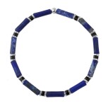 Luxusní pánský náramek s modrým sodalitem Antonio, 19 cm Modrá