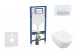 GEBERIT - Duofix Set předstěnové instalace, klozetu Subway 2.0 a sedátka softclose, tlačítko Sigma50, alpská bílá SANI11CK3115