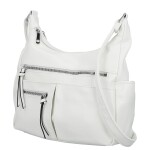 Stylová dámská koženková crossbody kabelka Timea, bílá