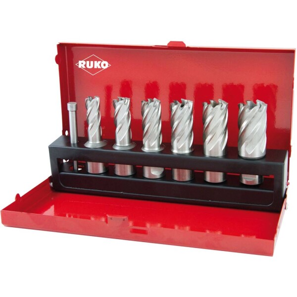 RUKO 108820 jádrový vrták 7dílná 12 mm, 14 mm, 16 mm, 18 mm, 20 mm, 22 mm 1 sada
