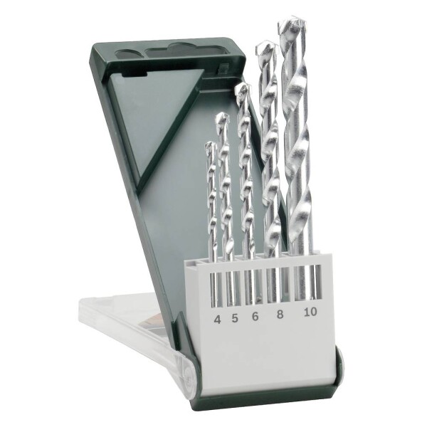 Bosch Accessories 2609255460 sada spirálového vrtáku na kámen 5dílná 4 mm, 5 mm, 6 mm, 8 mm, 10 mm válcová stopka 1 sada