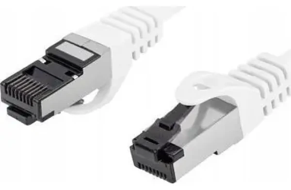 Lanberg CAT8.1 S/FTP 0,5m bílá / Patch kabel / LSZH / CU / 2000 MHz / RJ-45 / Fluke Passed (PCF8-10CU-0050-W)