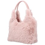 Módní dámská plyšová kabelka do ruky Viorica, růžová