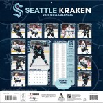 JF Turner Kalendář Seattle Kraken NHL 2025 Wall Calendar