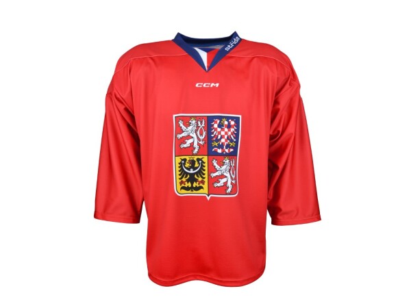 Dres české hokejové reprezentace 2024/2025 CCM Fandres replica - červený Velikost: dětský 90
