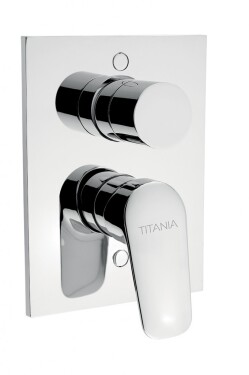 NOVASERVIS - Vanová sprchová podomítková s přepínačem Titania Pure chrom 90350R,0