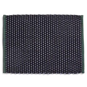HAY Jutová rohožka Green 50 × 70 cm, modrá barva, textil