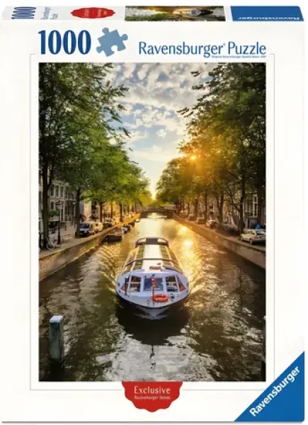 RAVENSBURGER Puzzle Plavba po amsterdamských kanálech