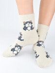 Ponožky Noviti SP015 Puffy Cat 36-41 hnědá 36-41