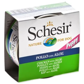 SCHESIR Konzerva Puppy kuře s aloe 150g / Doplňkové krmivo pro štěňata / V želé (0304-689)