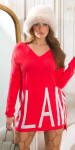 Trendy KouCla oversized v-sweater "GLAM" barva velikost Einheitsgroesse