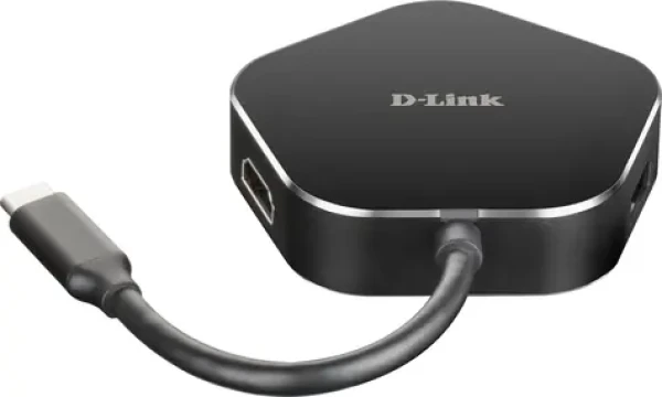 D-Link DUB-M420 černá / USB-C hub / 4v1 / HDMI 4K / 2x USB-A 3.2 / USB-C PD 60W (DUB-M420)
