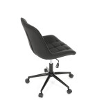 Pracovní židle, výškově nastavitelná, černá látka, KA-V3120 BK3