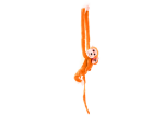 Mamido Plyšová opička s mláďátkem 90 cm oranžová
