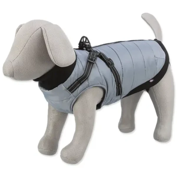 TRIXIE Pontis XS 30 cm šedá / Bunda s postrojem / polyester / reflexní prvky / hruď 44-48 cm (G14-680342)