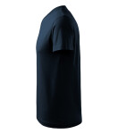 V-neck tričko unisex námořní modrá M