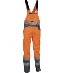 Reflexní pracovní kalhoty s laclem COFRA SPARK Barva: Khaki, Velikost: 46 (V072_0_00_46)