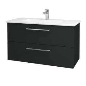 Dřevojas - Umyvadlová skříňka GIO SZZ2 100 - L03 Antracit vysoký lesk / Úchytka T04 / L03 Antracit vysoký lesk 130824E