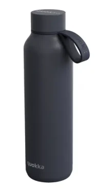 Quokka Nerezová termoláhev s poutkem Solid antracitová 630 ml (Q40174)