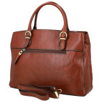 Luxusní dámská kožená kabelka do ruky Katana Faria, hnědá